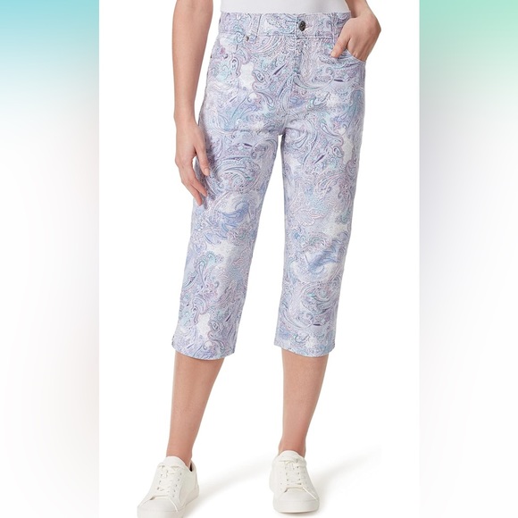 Gloria Vanderbilt Womens 10 Amanda Capri Jean Pants - Picture 3 of 9